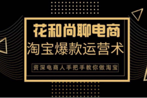 花和尚·天猫淘宝爆款运营实操技术，手把手教你月销万件的爆款打造技巧