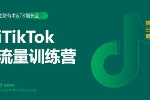 2020最新TikTok流量增长训练营（完结）附PPT