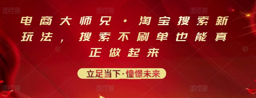 电商大师兄·淘宝搜索新玩法，搜索不刷单也能真正做起来插图